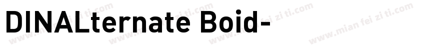 DINALternate Boid字体转换